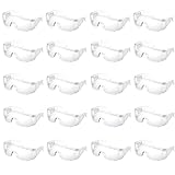 [JUSTVEL] 保護メガネ 作業用 ゴーグル 防塵眼鏡 保護眼鏡 【視界ストレスゼロへ】 実験 オーバーグラス 20個セット (20個)