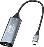 三生テック HDMI キャプチャーユニット 入力4K＠30Hz 出力1080P＠60 USB3.0(Type-A) UVC/UAC規格準拠 電源不要 USB端子セパレートタイプ ビデオ/ゲームキャプチャー 録画 ライブ配信 テレワーク 日本語対応取説【FY-HDVC14C】 (USB3.0 Type-C)