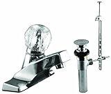 Aqua Plumb 1550210 AB1953 4-Inch Single-Handle Polished Chrome Bathroom Faucet with Brass Pop-Up by 