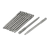 DealMux 100ミリメートルの長さの1/4六角シャンクT20トルクスセキュリティドライバービット10個入り