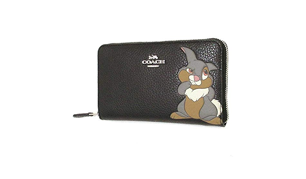 Amazon コーチ 財布 Coach アウトレット ディズニー コーチ コラボ レザー ミディアム タンパー とんすけ モチーフ 二つ折り財布 F Sv Bk 並行輸入品 Coach コーチ 財布