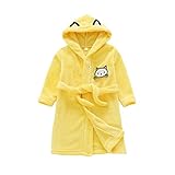 Cutelove 子供 ベビー パジャマ バスローブ ネコ 珊瑚フリース フード付き お風呂 3-8歳