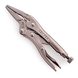 Eclipse E6LN Long Nose Locking Pliers with Swivel Cutters Chrome Molybdenum Steel 6 Size 2 Jaw Capac