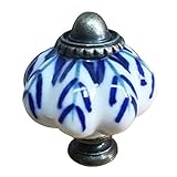 Baoblaze セラミック+亜鉛合金製　カボチャ　ドア　ハンドル　ノブ　キャビネット　引き出し　