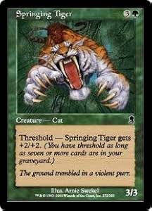 Amazon マジック ザ ギャザリング 英語 オデッセイ 飛びかかる虎 Springing Tiger トレカ 通販