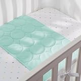BreathableBaby Wick-Dry Plush Sheet Saver - Provides Superior Protection and Added Comfort (Aqua Mis