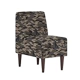 arne ソファ 一人掛け アームレス 日本製 完成品 Lunch 3×2 迷彩 ダークブラウン脚 ベージュ