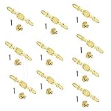 Sonline 10x Cabinet Drawer Pull Knob Handle Hardware w/ Back Plate [並行輸入品]