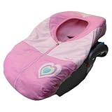 Pistachio Baby Car Seat Cover - Pink Heart - Nursery Necessity - Kids Collection - Seat Covers Acces