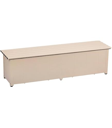 Amazon.co.jp: アートプラスト 樹脂製ベンチ収納 CUBE W138 TAN-7006 