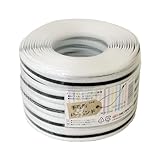 信越工業 手芸用 PPバンド HT1700 100m 白 /黒 PP RAP60160082