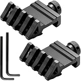 GRASSCALM マウントレール 斜め取付用 20mmレール対応 簡易レンチ付属 サイド マウントベース (2個セット)