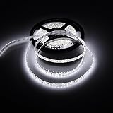 LEDMO Waterproof Flexible 600 (SMD2835) LED Strip Light, 16.4-Feet (5 Meters), Cool White [並行輸入品]