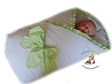 BlueberryShop Satin Swaddle Wrap Blanket Duvet for Newborn Baby 100% Cotton 0-3m ( 0-3m ) ( 78 x 78 