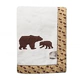 Trend lab 100275 Northwoods Framed Receiving Blanket With Bears App