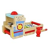 Fisher Price Educational Development Music Toys Wooden Environmental Protection Small Train Percussi