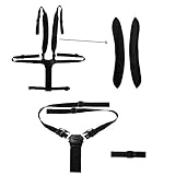 B-PING ベビーカー 椅子 車 バギー ストラップ ハーネス用 5点式 赤ちゃん 安全 ベルト　シートベルト　調整可能　転落防止　スポンジ肩パッド