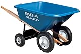 Big 4 Wheeler heavy-duty Wheelbarrow、6立方フィート, 8 Cubic Feet, ブルー