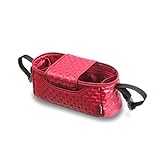 マニト　ハンディ　ベビーカー　小物入れ＆ドリンクホルダー (ドット, ワイン)