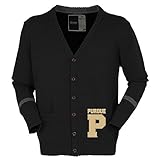 NCAA Purdue Boilermakersユニセックスボタンアップカーディガン、ブラック、大