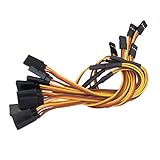 HOBBYPOWER（5本） 新型 300mm 12" Y 型 サーボ延長コード　リード線　ケーブル JR オスtoFutabaメス 26AWG