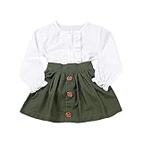 (プタス)Putars ベイビー服 子供服 女の子 二点セット スカート シャツ 長袖 フリル 可愛い オシャレ プリンセス 通園 発表会 旅行 誕生日 記念日 プレゼント 1-4歳