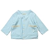 《春夏対応》(日本製) BO-PEEP(ボーピープ) 40コーマスムース長袖かもめ刺繍入りカーディガン 95cm /SA NO.DP-71710