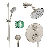 Hansgrohe KSH04447-27486-66BN Raindance Shower Faucet Kit with Handshower Wallbar PBV Trim with Dive