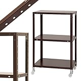 スマートラック NSTRK-334 幅60×奥行30×高さ94.5cm 3段 ブラウン 80㎏/全