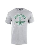 NCAAデルタ状態StatesmenマスコットブロックアーチTシャツ、Large、スポーツグレー