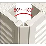 四国化成　クレディフェンス　11型　自由支柱仕様　60：コーナーカバーU（アンダーカバー取付時）　H1400用　60CC-U14　♯サマーキャンペーン 　ステンカラー