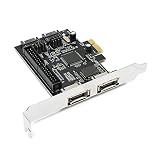 IDE PCI-Eアダプターカード、3Gb / sアダプターカードPCIeからSATAESATA IDE PCBネットワークコンバーター（ドライバーCD付き）、PCIeから2 * 2 * ESATAIDEアダプターコンバーター
