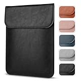 Allinside 15-16" Laptop Sleeve for MacBook Pro 16 2019-2021 M1 (A2485 A2141)/ MacBook Pro 15 2010-2019 (A1990 A1707 A1398), Synthetic Leather Laptop Case, Black