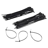 200本 セット 耐候性結束バンド ワンタッチロック方式 20cm100本・15cm100本入 黒