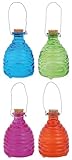 Esschert Design EG07S Small Wasptrap, Set of Four Assorted Colors [並行輸入品]