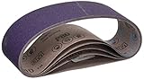 3M 81401 3-Inch by 21-Inch Purple Regalite Resin Bond 80 Grit Cloth Sanding Belt, Pack of 5 [並行輸入品]