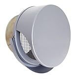 西邦工業 SEIHO SNU100RMS 外壁用ステンレス製換気口 (薄型フラットフード) 金網方3メッシュ ワイド水切り付 薄型フード