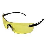 Smith & Wesson 23009 Caliber Safety Glasses, Amber Anti-Fog Lenses with Black Frame by Jackson Safet