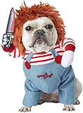 ASDSH 犬コスチューム ハロウィン ペット用の服 ピエロ 二足歩行 犬 服 面白い クール かわいい コスプレ衣装