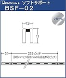 チャンネルサポート 棚柱 【 ロイヤル 】クロームめっき BSF-02 - 900サイズ900mm【7.8×11mm】シングルタイプ