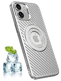 YUZOR iPhone 12 用 ケース MagSafe対応 スマホケース いPhone 12 冷却 放熱 メッシュ マット仕上げ 指紋防止 薄型軽量 6.1インチ (iPhone12 銀) BJ-12-yin