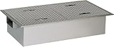 環境機器関連製品＞グリーストラップ＞SUS製グリーストラップ　側溝流入超浅型 GTS-SL　GTS-130SL 鉄蓋付　Mコード：81901　前澤化成工業