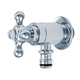 TOSHIN 蛇口 ホース接続水栓 十字ハンドル メッキ JA-G102-M JWWA 日本水道協会認定品
