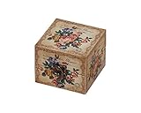 丸和貿易 ル・タンブル キャンバス トール ボックス S ミックスローズ 薔薇 可愛い お洒落 姫 花 プリンセス インテリア 収納 アンティーク 小物入れ