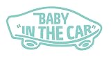 【全16色】人気!ベイビー イン カー ステッカー!Baby in car Sticker /車用/シール/ Vinyl/Decal /バイナル/デカール/ステッカー/BIC-1 (ミント) [並行輸
