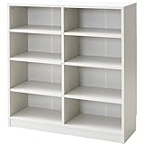 山善(YAMAZEN) 本棚 オープンラック ロータイプ 可動棚 高さ調節 幅91 高さ96 ホワイト CPB-9090(JW)