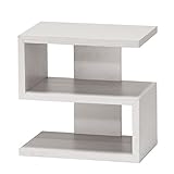 白井産業【SHIRAI】CD S字 ミニ ラック ソファサイド コビナス ホワイト 白 幅36cm 高さ36cm COB-3535SWH