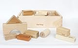 寄木の積木 英語入り（木箱） 【知育玩具としてお薦め、出産御祝にも喜ばれる木のおもちゃ】
