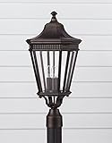 Feiss OL5407GBZ 3-Bulb Outdoor Wall Lantern, Grecian Bronze Finish [並行輸入品]