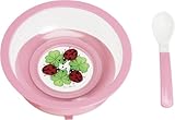 Playshoes Bowl and Spoon Set with Suction Base (Pink)